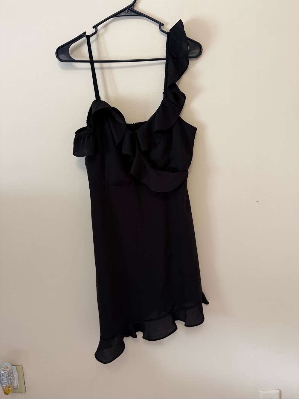 Lulus Black Ruffle Mini Dress